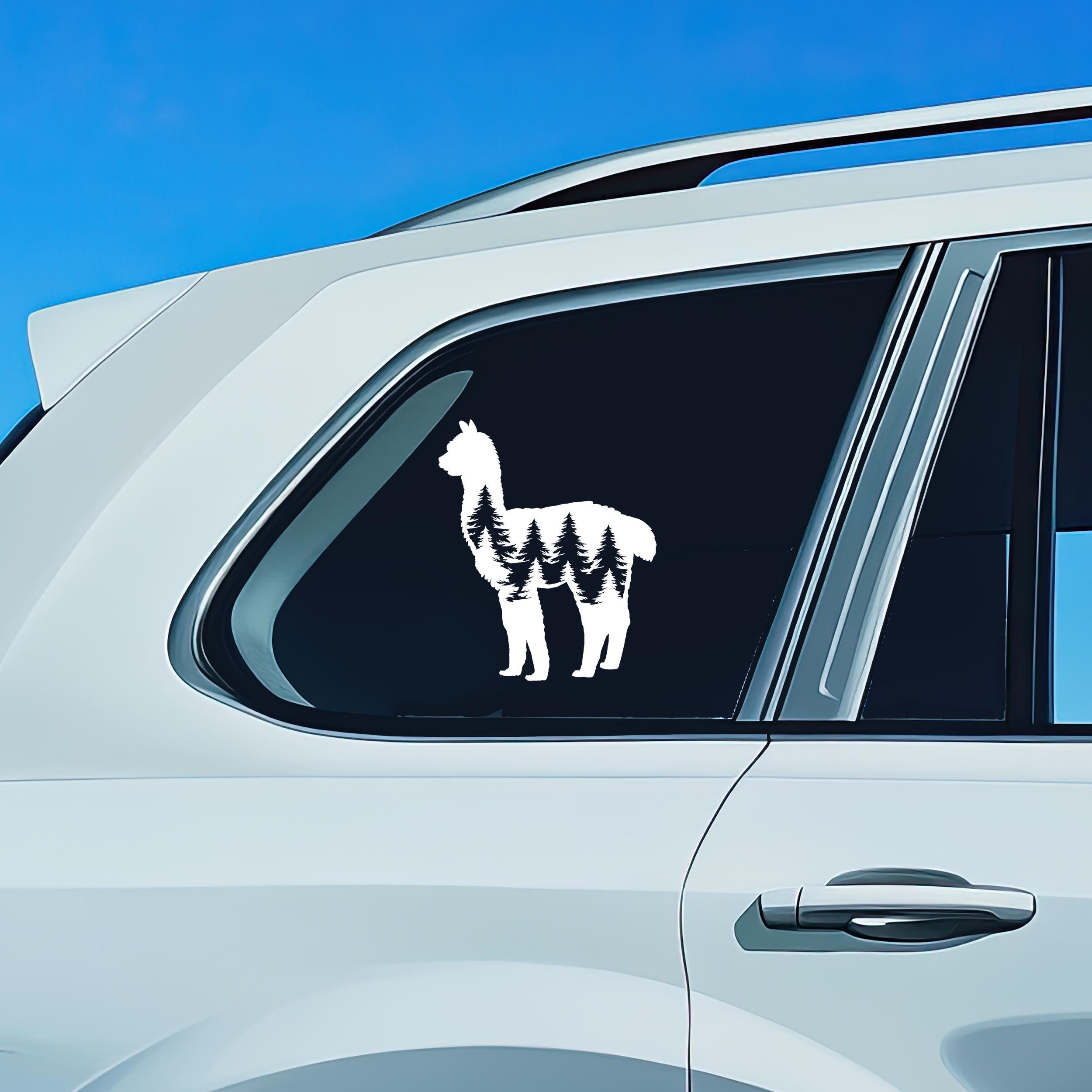 Alpaca Decal Alpaca Stickers Car Decal Car Sticker Durable Waterproof ...