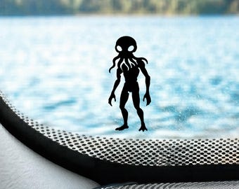 Mini Cthulu Decal Cthulu Car Window Sticker Cryptid Decal Gift For Cryptid Fan Sticker Alien Cryptid Car Accessories Cthulu Gift Hidden
