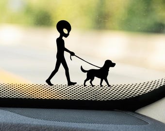 Mini Alien Decal Alien UFO Car Window Sticker Cryptid Decal Gift For Cryptid Fan Sticker Alien Cryptid Car Accessories Alien Gift Hidden