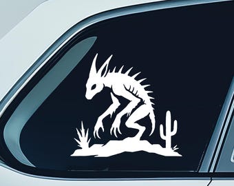 Chupacabra Decal Chupacabra Car Window Sticker Cryptid Decal Gift For Chupacabra Fan Cryptid Sticker Cryptid Car Accessories Goat Sucker