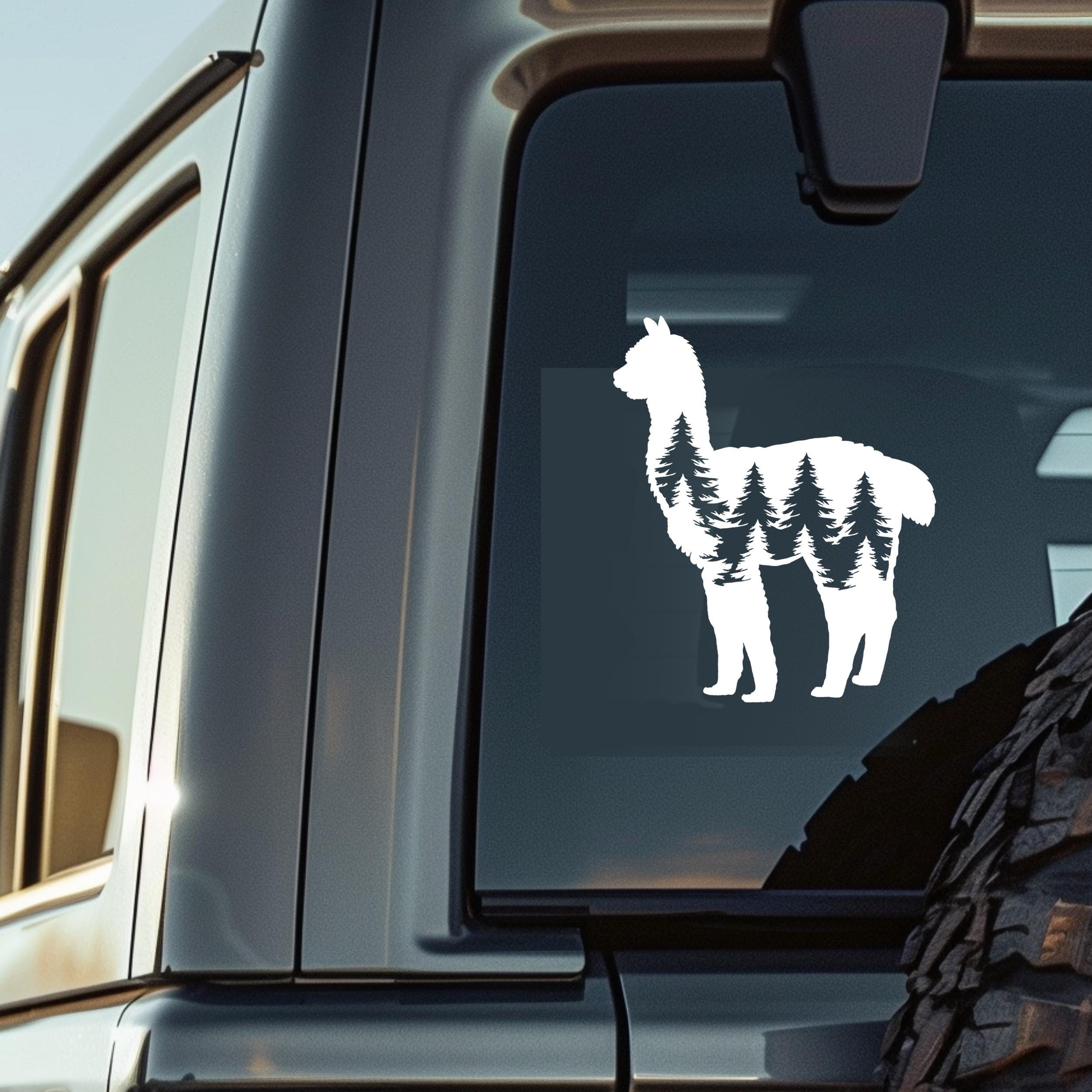 Alpaca Decal Alpaca Stickers Car Decal Car Sticker Durable Waterproof ...