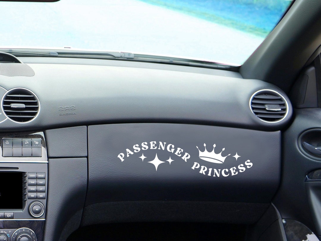 Passsenger Window Sticker Passenger Princess Decal for Car Sticker Durable Waterproof Vinyl Sticker for Car Window Decal ...