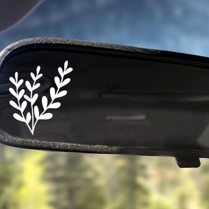 Fern Tiny Decal Car Mirror Stickers Mirror Decal Vehicle Decals Car Decals for Women Sticker Easter Egg Decal Tiny Car Mirror Sticker