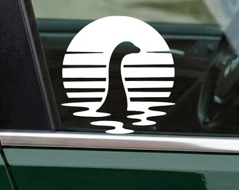 Nessie Decal Car Decal Loch Ness Monster Sticker Durable Waterproof Vinyl Sticker for Car Laptop Water Bottle Jeep Decal Cryptid Truck Decal