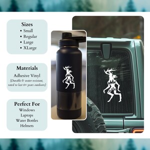 Wendigo Car Decal Wendigo Sticker Bumper Sticker for Cars Cryptid Vinyl ...