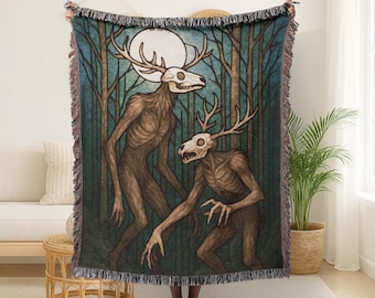 Wendigo Blanket Wendigo Couple Personalized Blanket Gift for Anniversary Gift for Wedding Wendigo Gift Custom Tapestry Gift for Couple