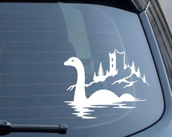 Nessie Decal Car Decal Loch Ness Monster Sticker Durable Waterproof Vinyl Sticker for Car Laptop Water Bottle Jeep Decal Cryptid Truck Decal