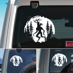Wendigo Car Decal Wendigo Sticker Bumper Sticker for Cars Cryptid Vinyl ...