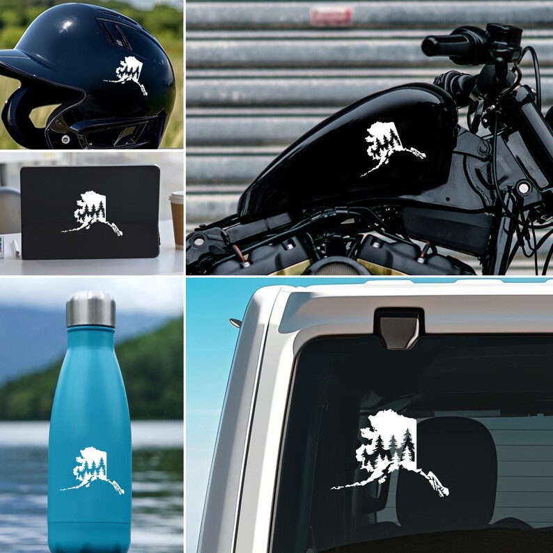 ALASKA Decal Car Decal United States Sticker Durable Waterproof Vinyl Sticker for Car Laptop Water Bottle Hydro image 2