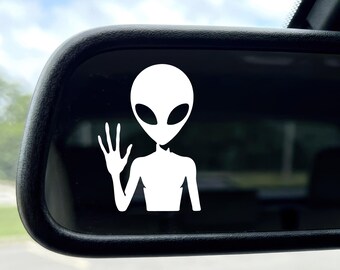 Mini Alien Decal Alien UFO Car Window Sticker Cryptid Decal Gift For Cryptid Fan Sticker Alien Cryptid Car Accessories Alien Gift Hidden
