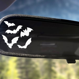 Bats Tiny Decal Car Mirror Stickers Mirror Decal Vehicle Decals Goth Sticker Easter Egg Decal Tiny Car Mirror Sticker