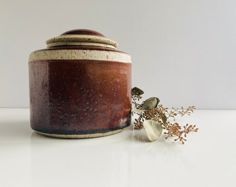 Vintage Pottery Container by NW Artist Jerry Glenn Pottery