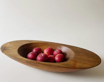 Vintage Hand Made Primitive Wood Bowl