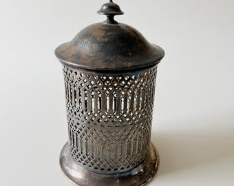 Vintage Silver Plated Container with Lid Made in England