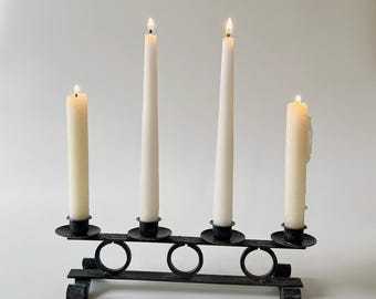 Vintage Cast Iron Candlestick Holder