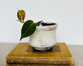 Vintage Ceramic Vase | Signed Studio Pottery | Small Floral Pot | Iridescent