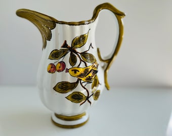 Hand Painted Floral Kitchen Pitcher Made in Italy
