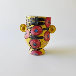 Vintage Scot Cameron-Bell Whimsical Studio Pottery Vase