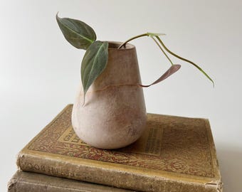 Vintage Stone Vase Floral Container