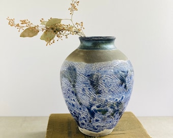 Vintage Ceramic Vase | Handmade Studio Pottery | Signed by Artist