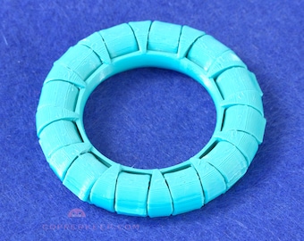 Focus Aid "Roller Ring" Fidget | Flexible Rubbery Band For Pinching, Spinning, And Rubbing | Quiet Durable Haptic Rollers For Sensory Relief