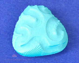 Focus Aid "Worry Wedge" Fidget | Small Triangular Finger Labyrinth For Discreet Stress Relief | Textured Bumps, Ridges, Knurling, And Waves!