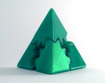 Tetrahedron Gears Fidget Toy | Multicolor Shape-Shifting Mechanical Model | Relaxing Artistic Articulated Stress Toy | Various Colors/Sizes!