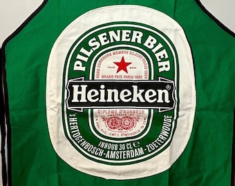 Vintage Heineken Beer Men's Barbecue Grilling Apron Gifts for Him Gifts for Dad Gifts for Husband Beer lover Fathers Day Pilsner Craft Beer