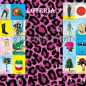 Loteria, Loteria Board, mexikanisches Bingo, digitale Loteria, Leopard Loteria