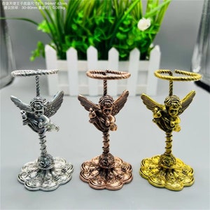 94*47mm kitty angle model crystal sphere stand crystal ball sphere stand