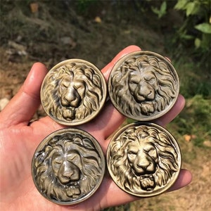 50 mm 手彫り 各種素材 ライオンヘッド クリスタル 動物の頭彫刻、タイガーアイ ライオン、ゴールデン オブシディアン ライオン