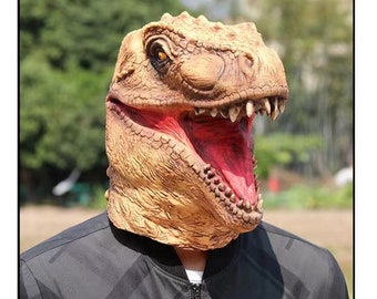 Godzilla King of the Monsters Mask Full Face Headgear Halloween Cosplay Comic Exhibition Latex Dinosaur Mask Full Face