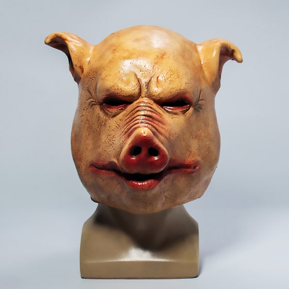 Halloween Chainsaw Horror Pig Head Mask Animal Headgear Funny Etsy Canada