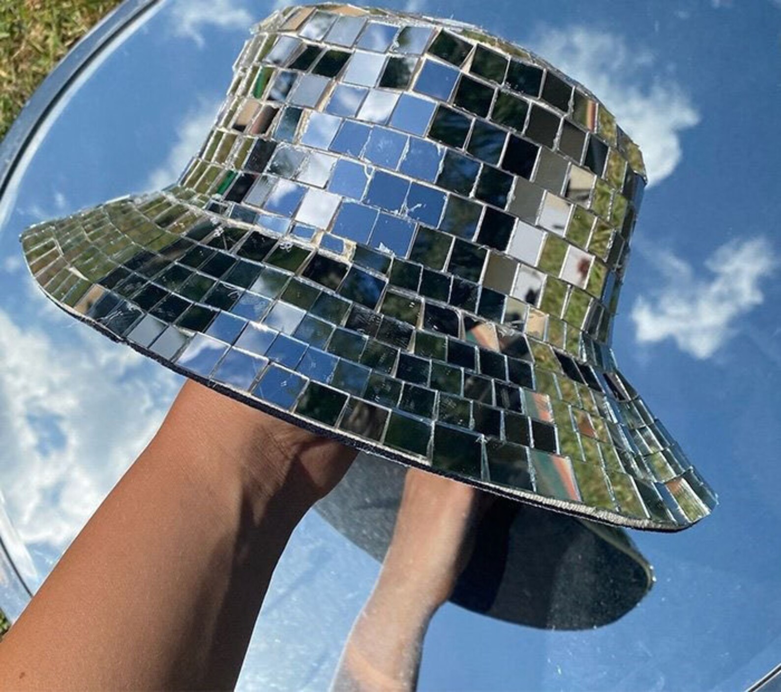 Disco Bucket Hat Disco Ball Festival Visor Disco Ball Hat Etsy