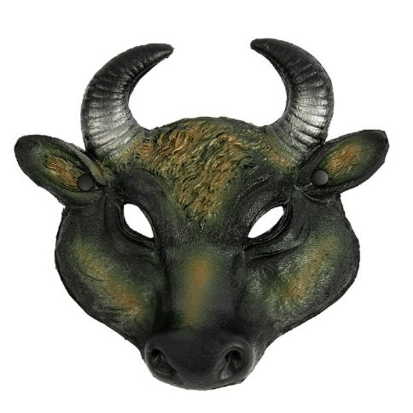 Halloween Easter Carnival Party PU Foam Realistic Animal Buffalo Bull Head Mask