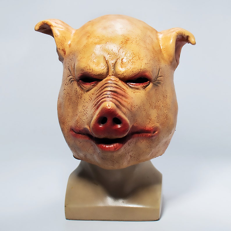 Halloween Chainsaw Horror Pig Head Mask Animal Headgear Funny Etsy Canada