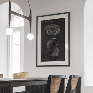 De man in de arena (donker) - poster