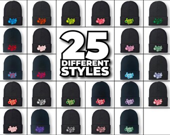 Smoker's Club Beanie | Custom Vinyl Patch, 25+ Color Styles