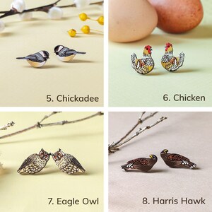 Bird Lovers Build-Your-Own 3-Pair Stud Set Birder Gift image 3