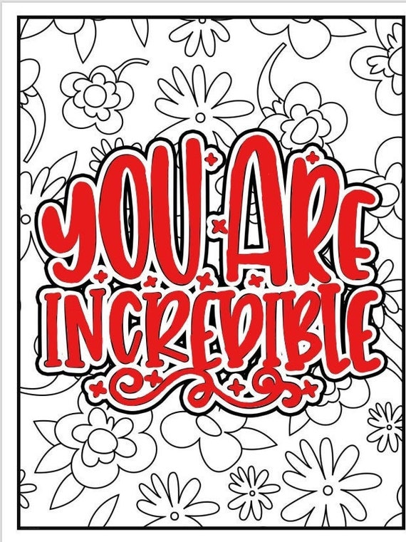 150 Printable Pages Motivational Quotes Colour Book | Etsy