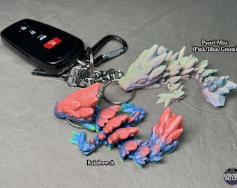 Articulating Dragon Keychain Fidget Toy | 3D Printed