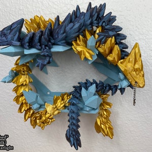 Articulating Gemstone Dragon | Desk Buddy | Fidget Sensory Toy | 3D Printed