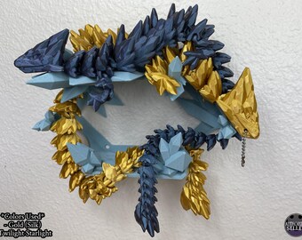 Articulating Gemstone Dragon | Desk Buddy | Fidget Sensory Toy | 3D Printed