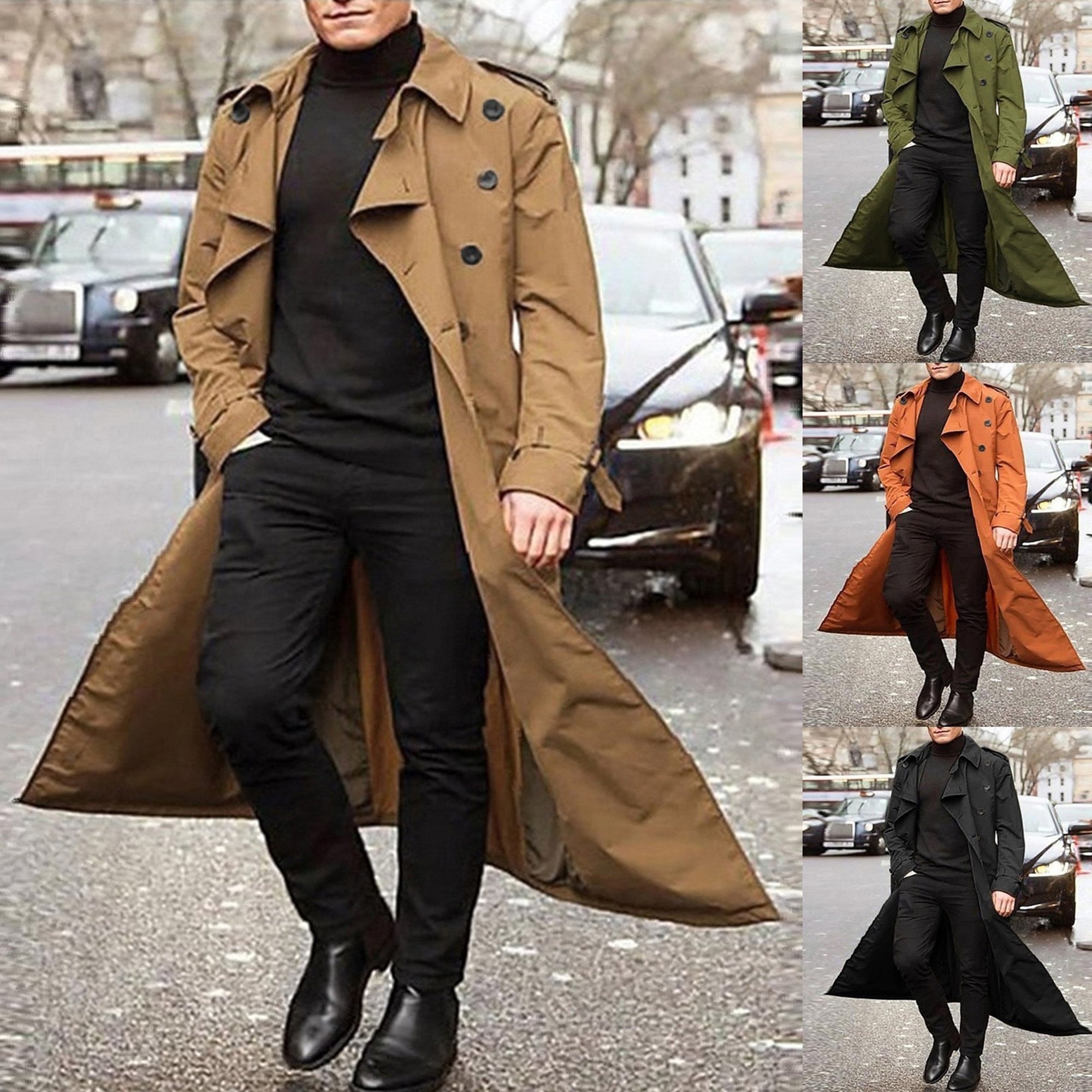 Mens Long Overcoat - Etsy