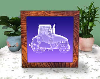 Tractor Farm Paper Cut Light Box SVG, Tractor Farm Shadow Box SVG Cricut File Cutting Cricut, Tractor Farm Shadow Paper Cut, DIY