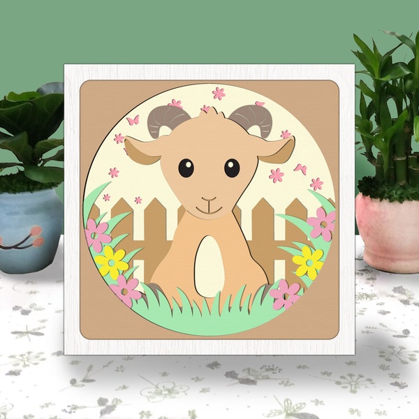 Cute Goat Farm 3D Box Paper Cut Light Box Svg, Baby Goat Shadow Box Svg Farm Cricut File Cutting Cricut, Goat Shadow Paper Cut Cute Goat Farm 3D Box Paper Cut Light Box Svg, Baby Goat Shadow Box Svg Farm Cricut File Cutting Cricut, Goat Shadow Paper Cut