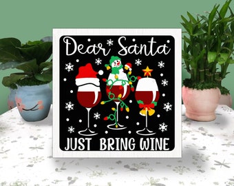 Wine Christmas 3D box, Wine Christmas Shadow Box svg, Layered Svg Light Box Svg, Files For Cricut, Wine Christmas Papercut, Christmas SVG