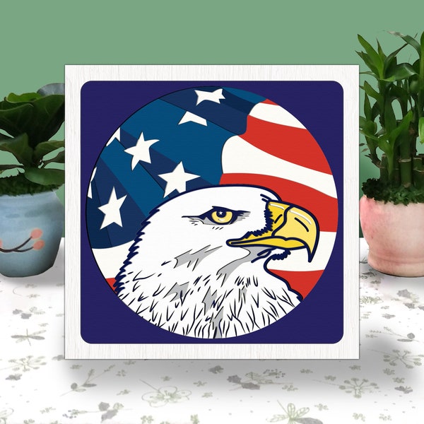 4th of July Eagle 3D Box Paper Cut Light Box Svg,PATRIOTIC Shadow Box Svg Cricut File Cutting Cricut, Independence day Shadow Paper Cut 4th of July Eagle 3D Box Paper Cut Light Box Svg,PATRIOTIC Shadow Box Svg Cricut File Cutting Cricut, Independence day Shadow Paper Cut