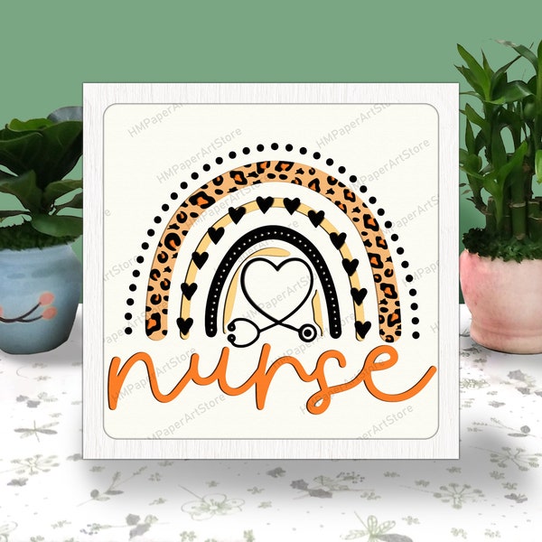 Nurse Rainbow 3D Box Paper Cut Light Box Svg, Nurse Life Shadow Box Svg Cricut File Cutting Cricut, Nurse Shadow Paper Cut Nurse Rainbow 3D Box Paper Cut Light Box Svg, Nurse Life Shadow Box Svg Cricut File Cutting Cricut, Nurse Shadow Paper Cut