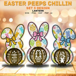Oeuf de Pâques lapin lanterne svg | Lapin de Pâques Shadow Box Oeuf de Pâques Décoration de Pâques Cadeau de Pâques Joyeuses Pâques Lapin Lanterne Oeuf de Pâques /K262
